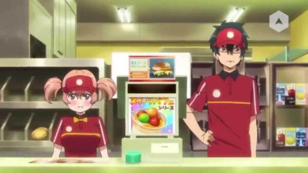 The Devil Is a Part-Timer reverse isekai anime key visual