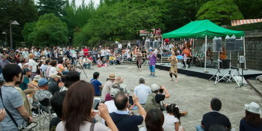 Jozenji Street Jazz performance in Sendai in September in Japan