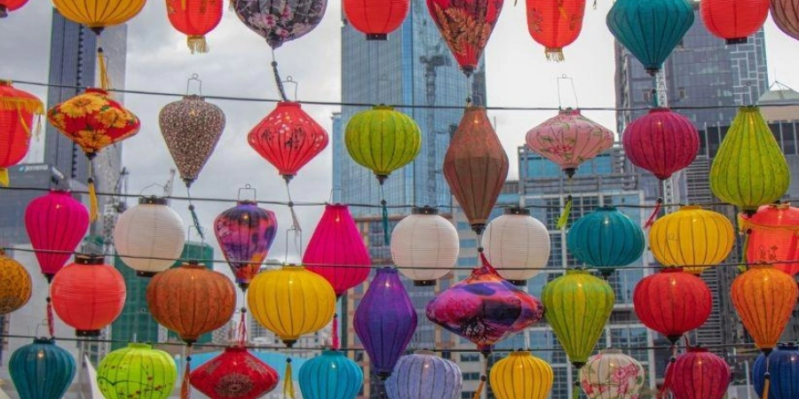 Colourful lanterns