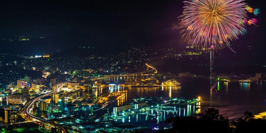 Fireworks at the Sasebo Seaside Festival (in Nagasaki)
