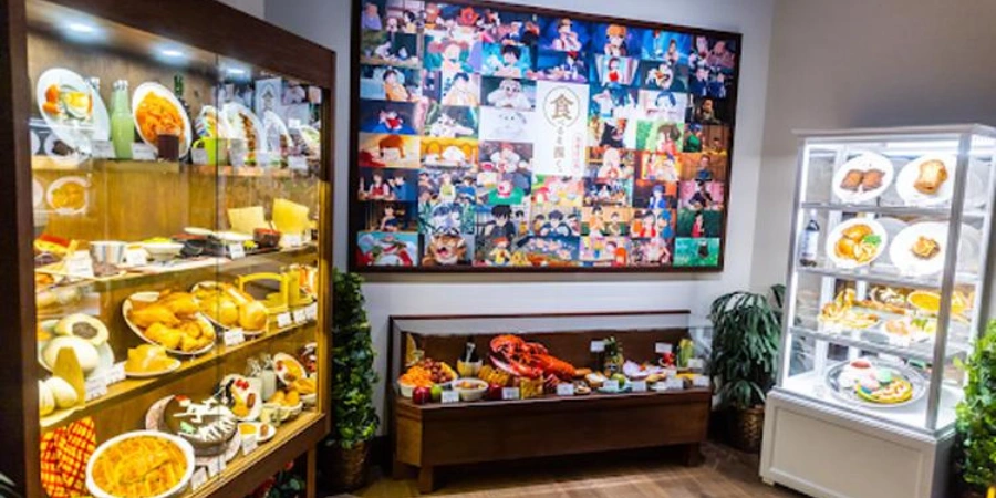 Display of Ghibli dishes