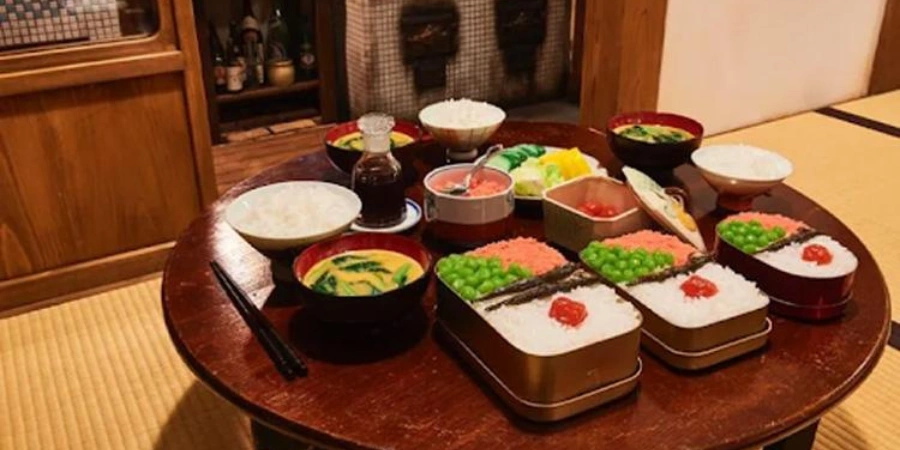 Miso soup and bento boxes