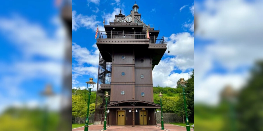 The Elevator Tower in Ghibli Theme Park