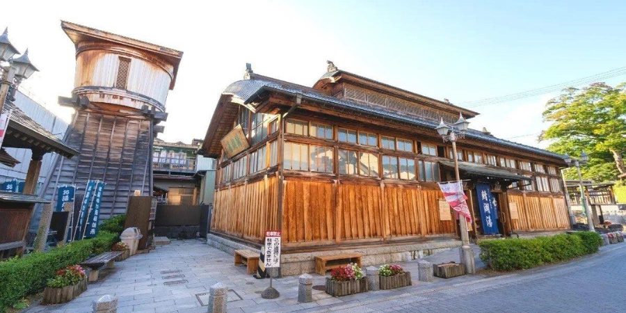 A hot spring (onsen) house