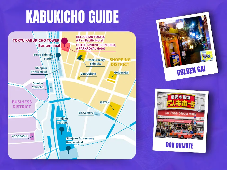 Guide-to-Kabukicho-Map Guide to Kabukicho Map