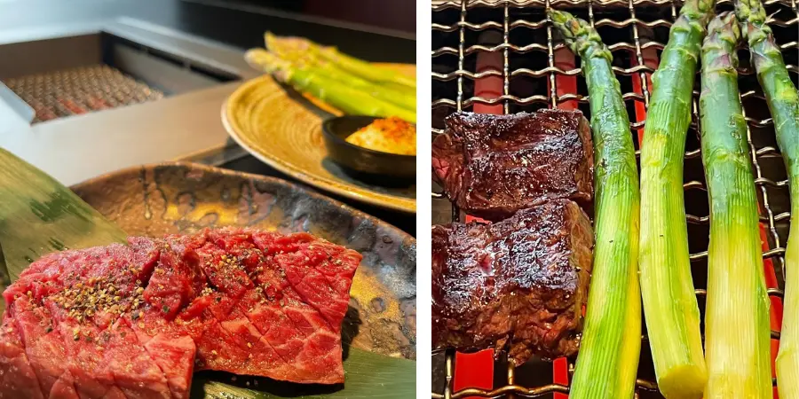 Hachi London grilled yakiniku meats