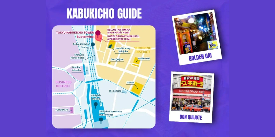 Guide to Kabukicho Map