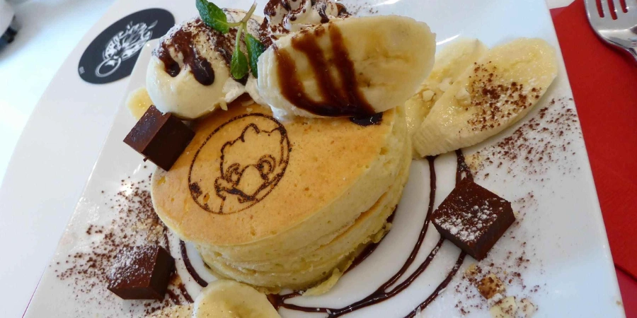 A pancake of a video game character (Final Fantasy)