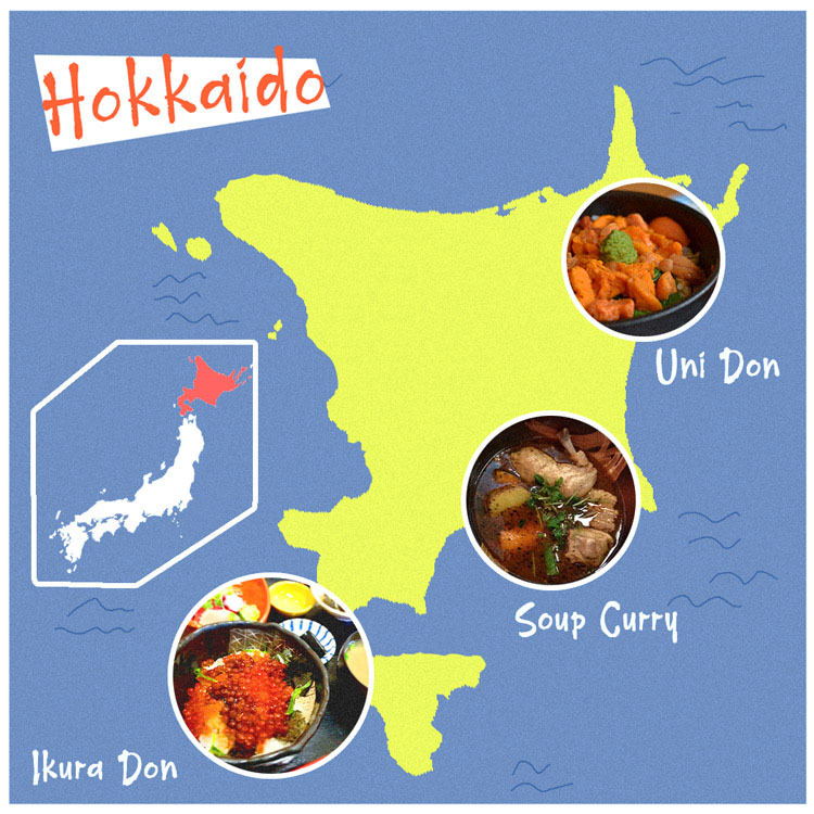 hokkaido Food Map of Hokkaido
