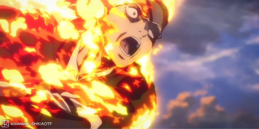 Attack on Titan Movie Still showing the final moments of Captain Hange