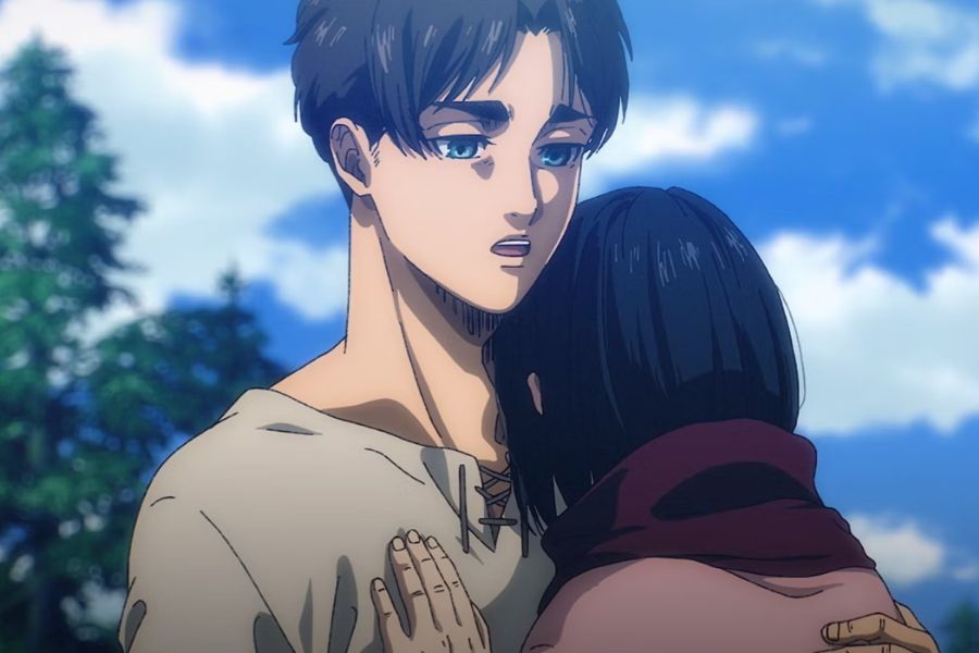 Eren and Mikasa from Attack on Titan