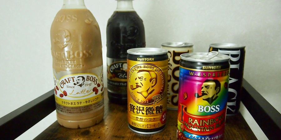 Canned Coffee selection at a Japanese Konbini