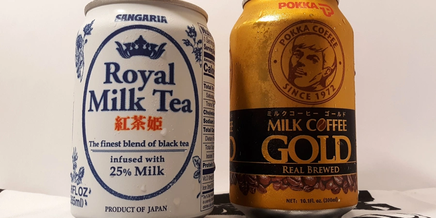 Canned Tea selection at a Japanese Konbini