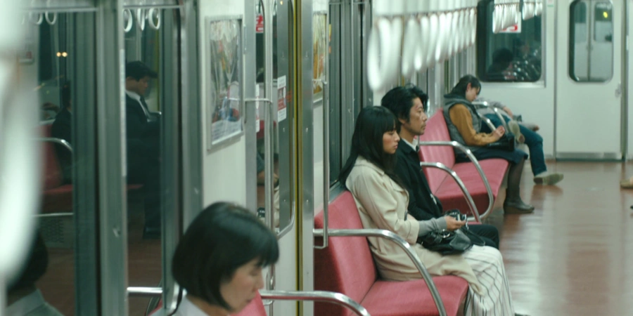 taking the train in tokyo