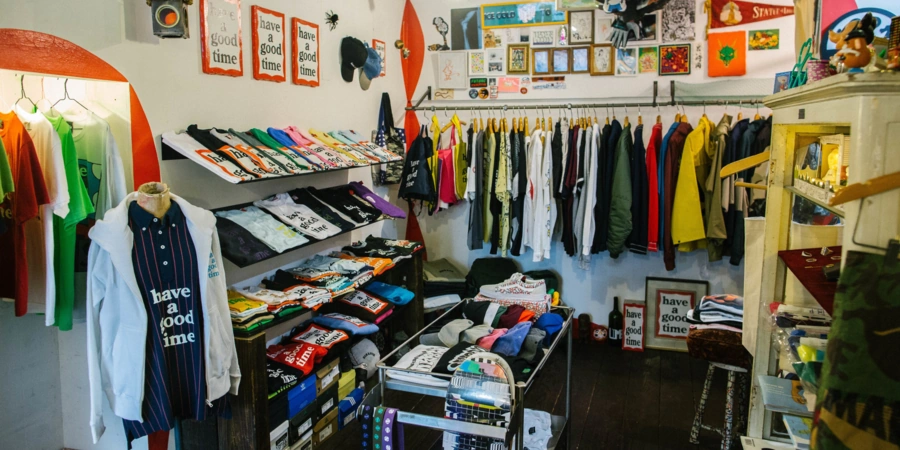 clothing and accessories selection at Have a Good Time