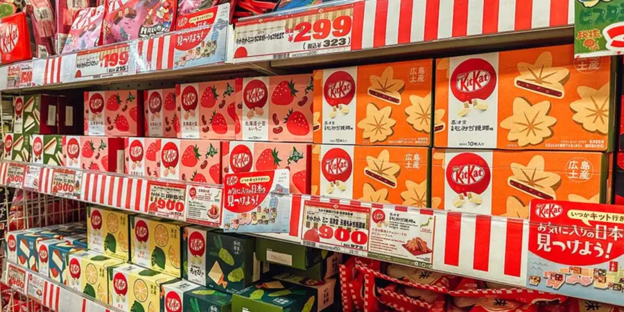 KitKat selection at a konbini