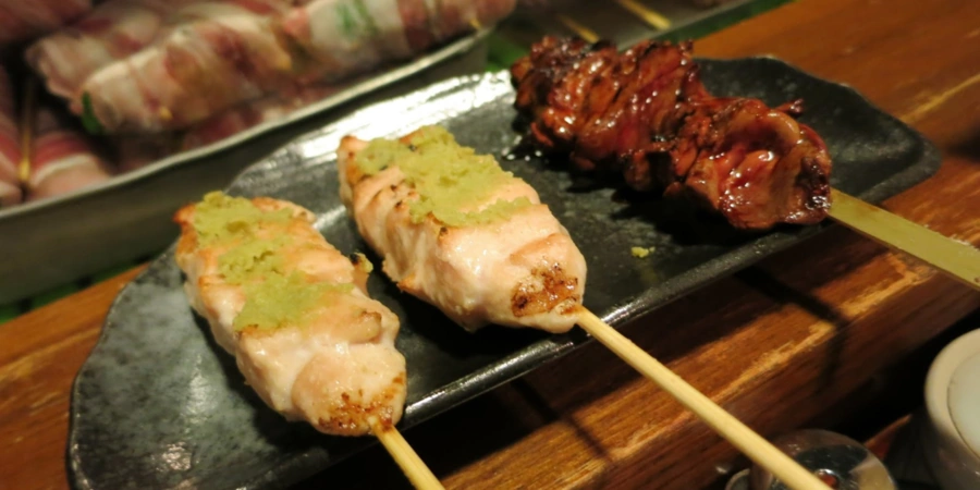 Yakitori at Kushiwakamaru Yakitori