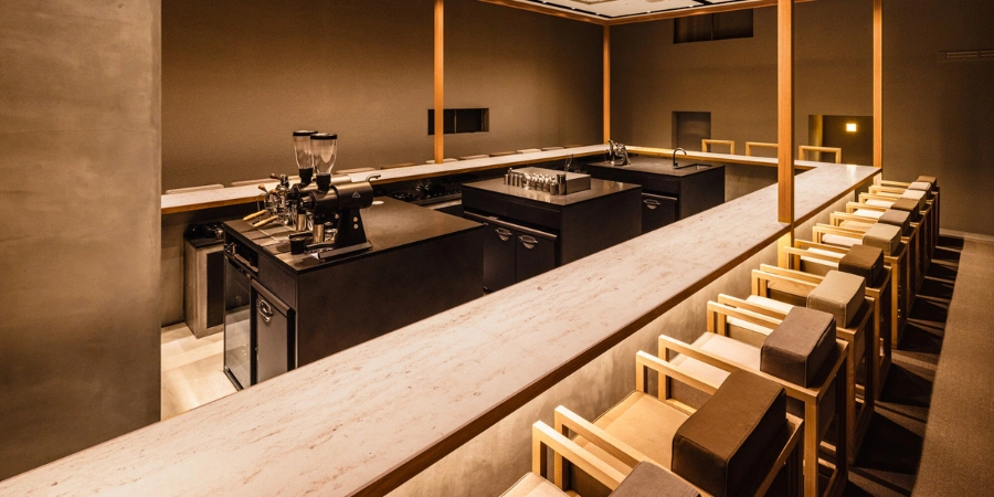Interior design of Koffee Mameya Kakeru cafe