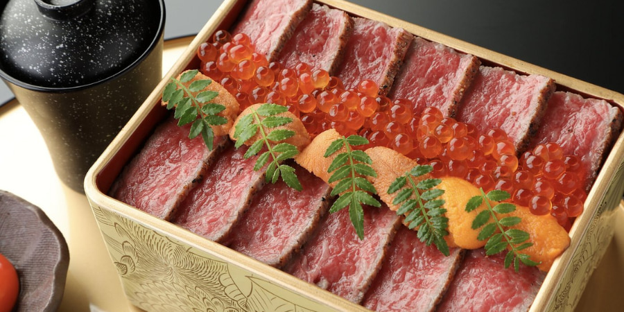 Wagyu bento with cod roe from Wagyu Idaten