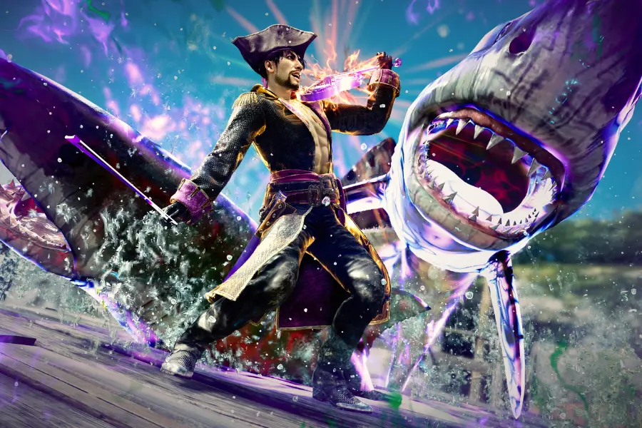 Image from the game trailer of Like a Dragon: Pirate Yakuza in Hawaii