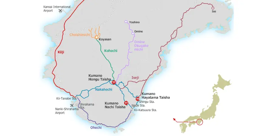 Kumano Kodo pilgrimage routes