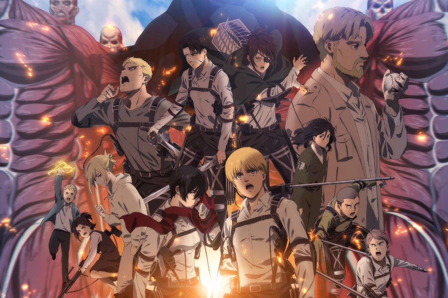 A key visual of "Attack on Titan: The Last Attack", which will be released on May 1, 2025