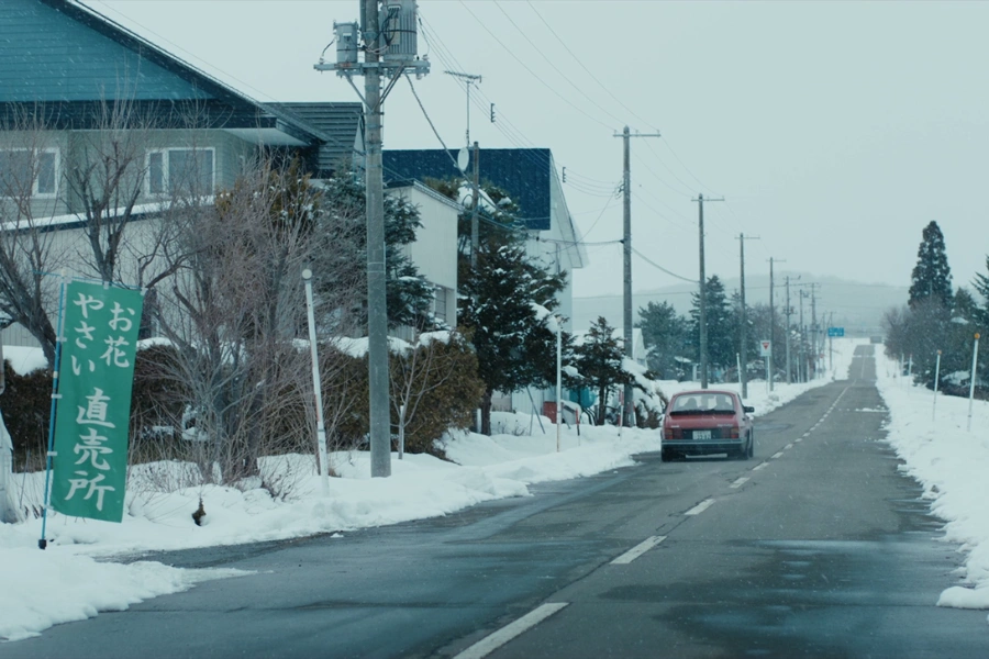 Driving Through Hokkaido through the snow covered roads