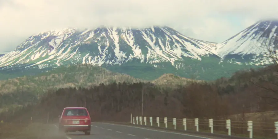 Driving in a mountainous region in Japan