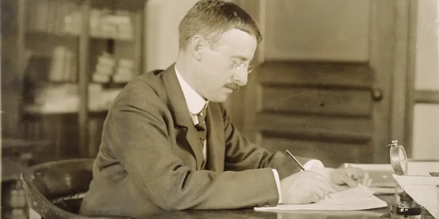 Henry Stimson in his study
