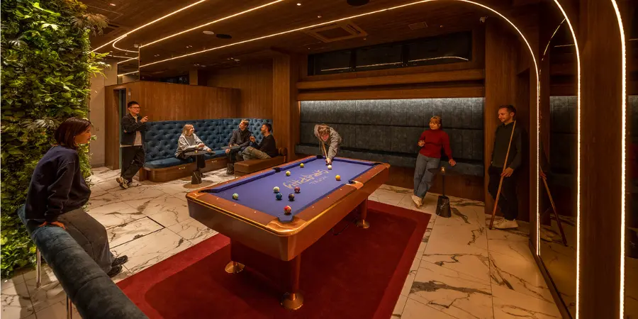 Hotel Graphy Shibuya 7th Floor Pool Table
