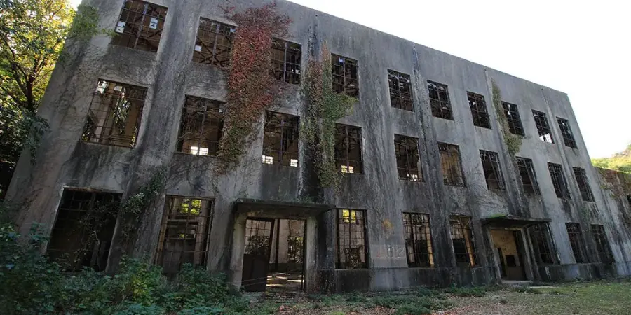 Abandoned WWII facility in Okunoshima Island