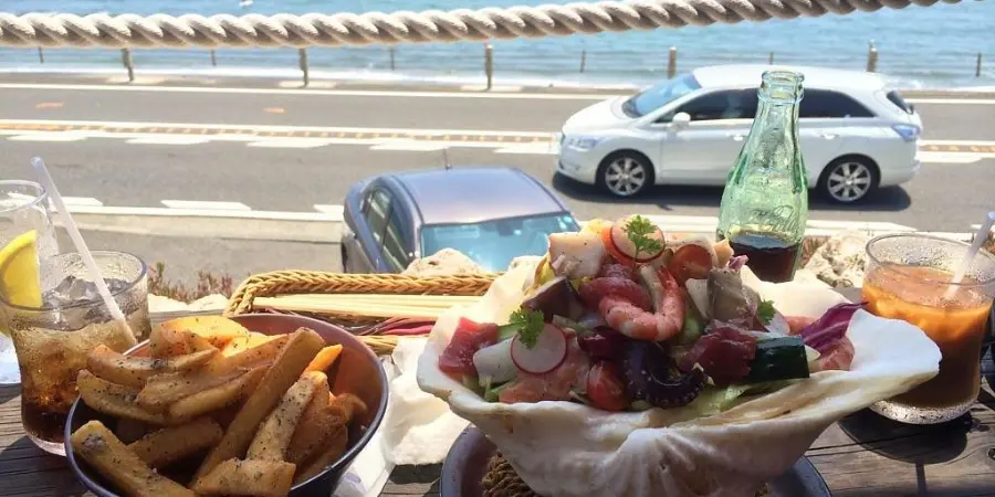 Sangosho Café & Curry Menu & Seafood options Kamakura - by the seaside