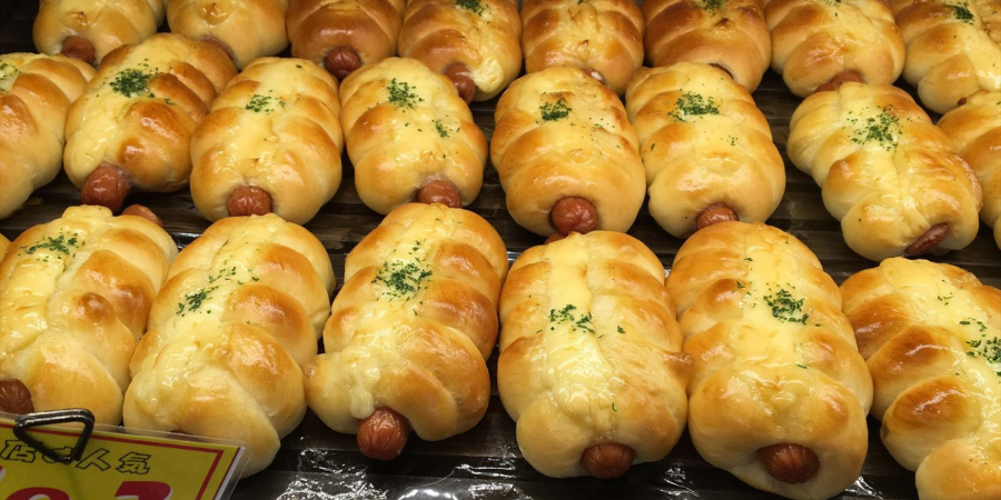Sausage rolls in Sapporo, Hokkaido