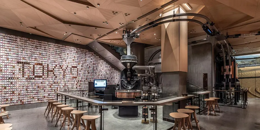 Coffee brewing counter in the starbucks reserve roastery tokyo