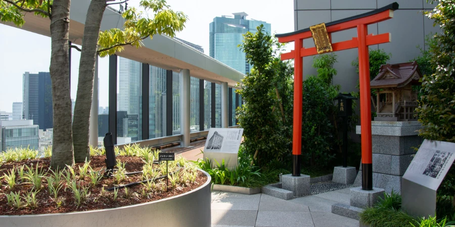 Ginza Six Garden with shrine