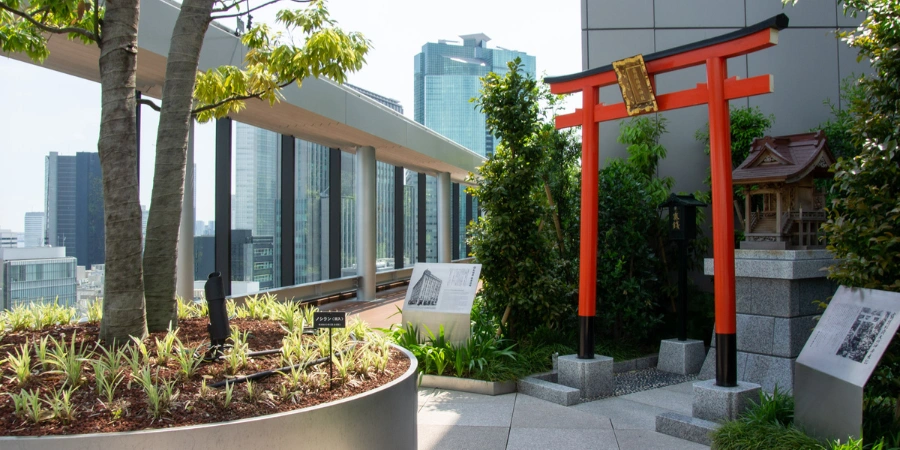 Ginza Six Garden with Tori gate
