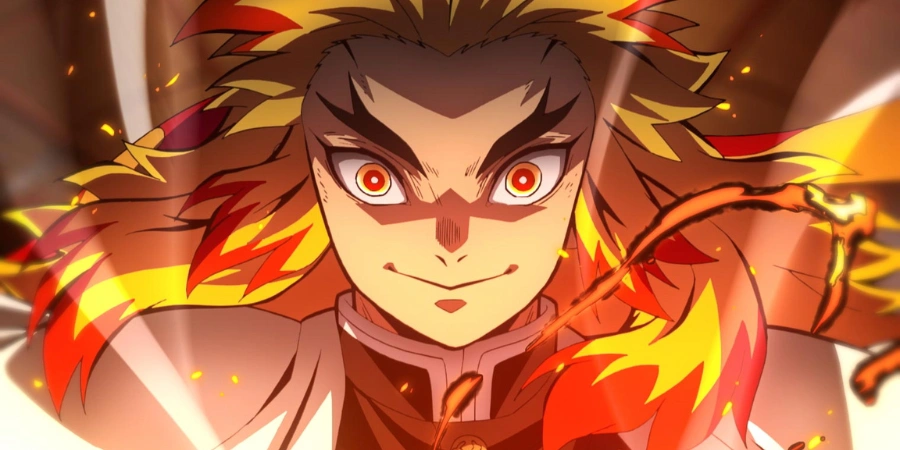 Fire Hashira Kyojuro Rengoku smiling