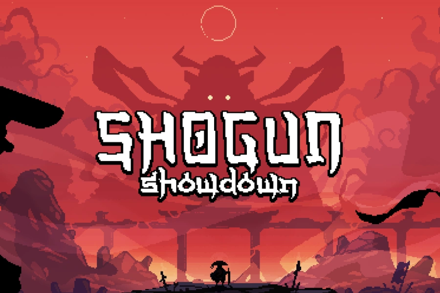 Intro screen of Shogun Showdown game