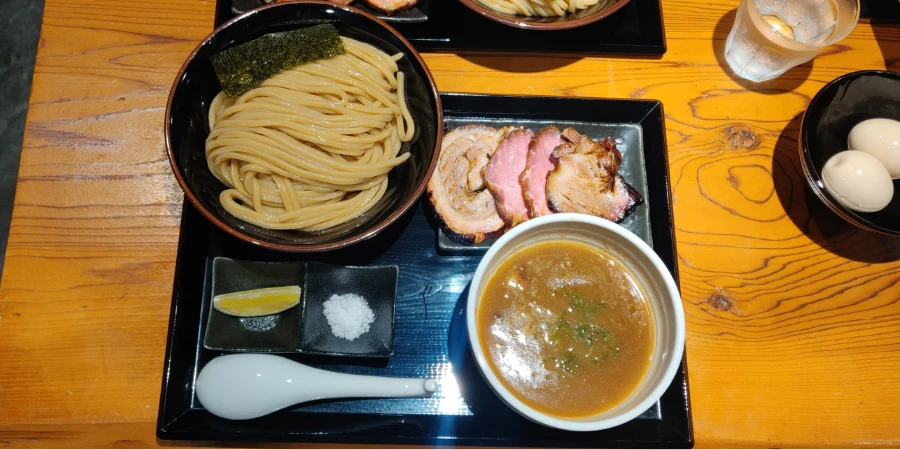 Tsukemen with a side of chashu