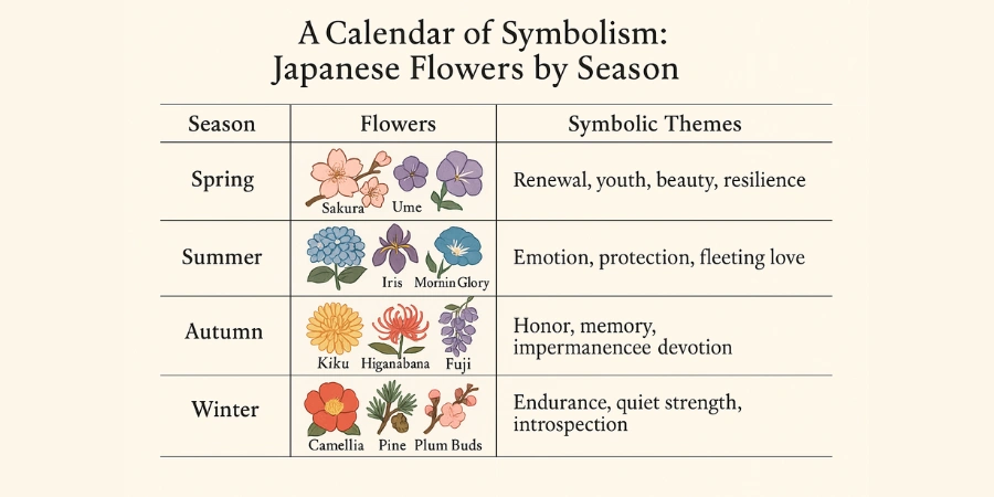 Japanese Flower Seasons