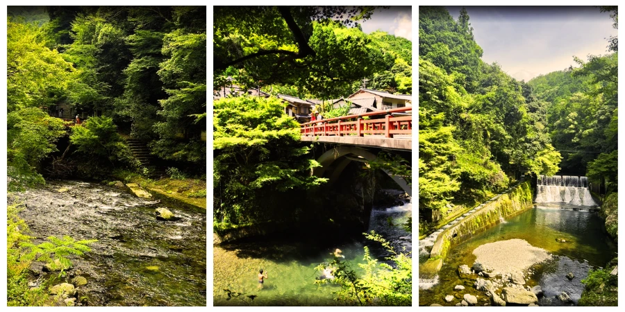 Different views of Kuya Falls