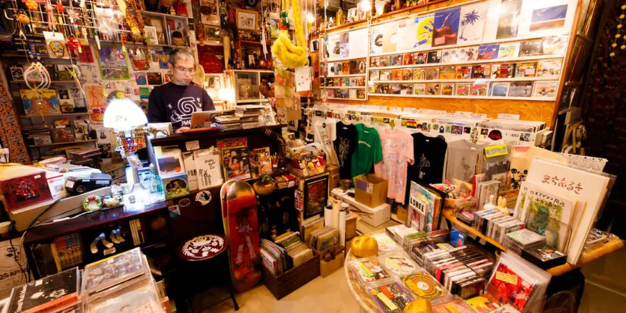 A store in Koenji that specializes in vintage clothes and items.