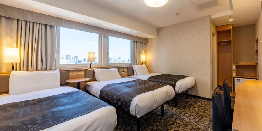 The interior of a suite in APA Hotel & Resort in Osaka