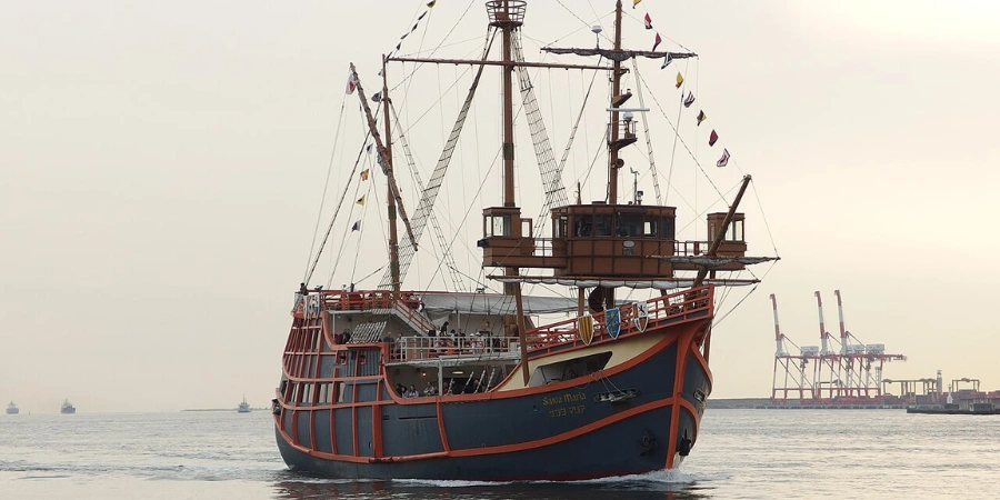 A large flaship replica of the Santa Maria