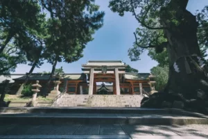 Entrance to Sumiyoshi Taisha Shrine