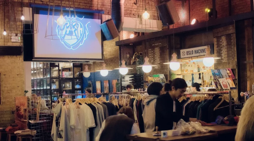 Independent fashion and accessories stalls at an AZAZ Collective market