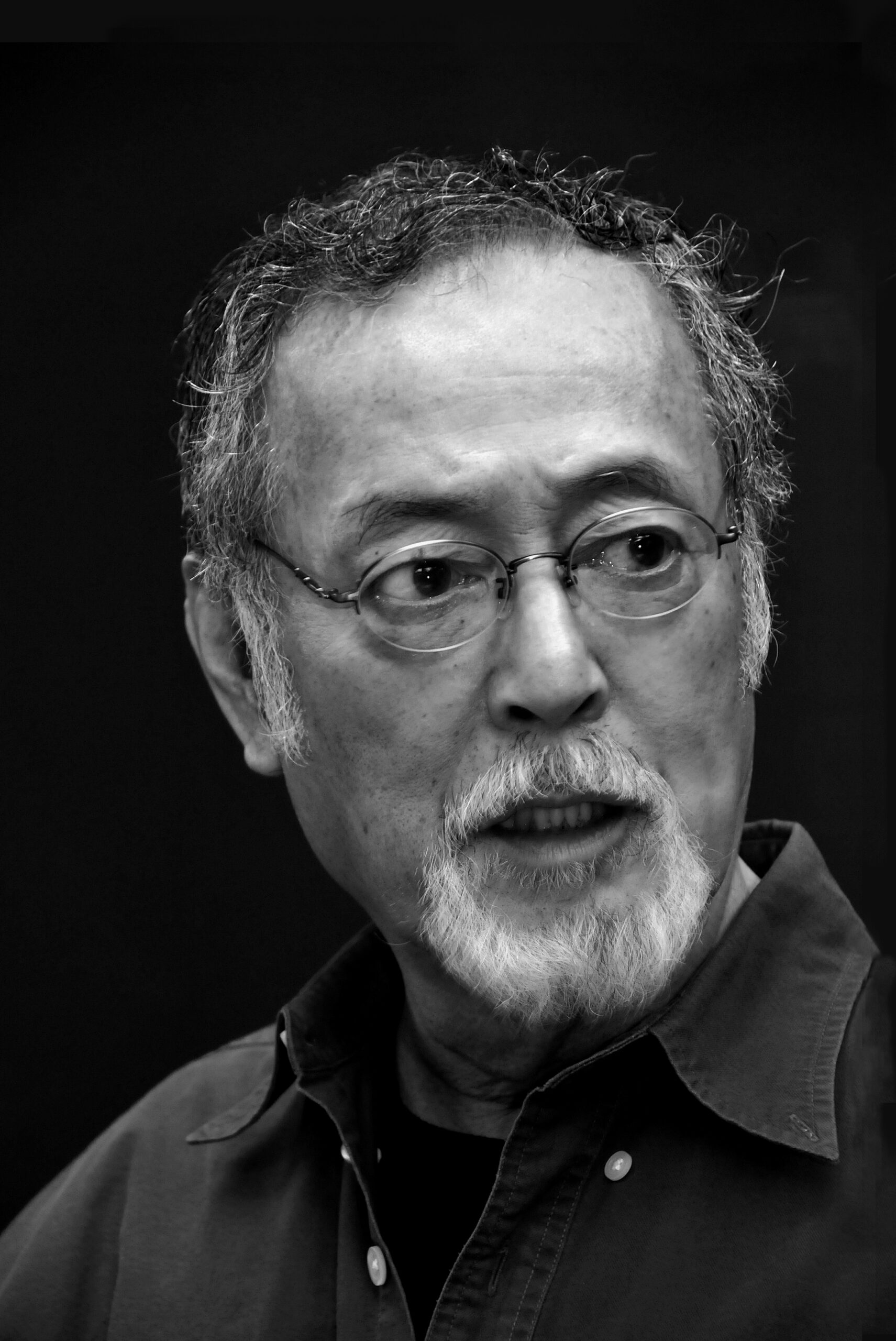 Portrait of the actor Tatsuya Nakadai.