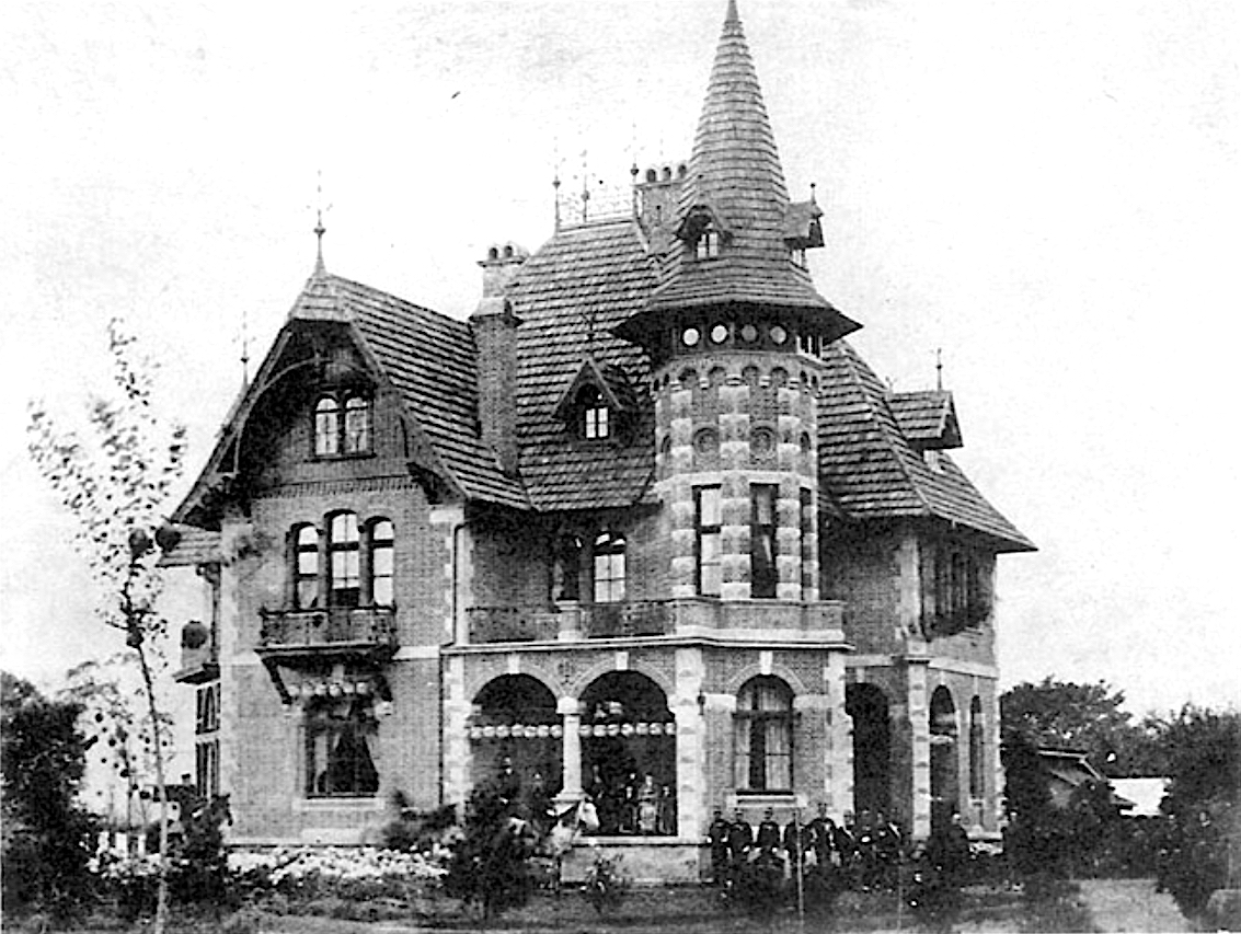 The Western-style Ōyama residence at Onden in Shibuya, photographed in 1890